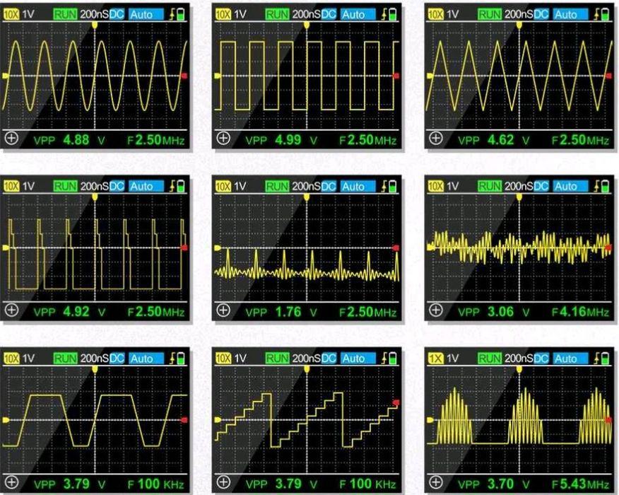 Осцилограф TOOLTOP ET120MPro (120МГц) + генератор