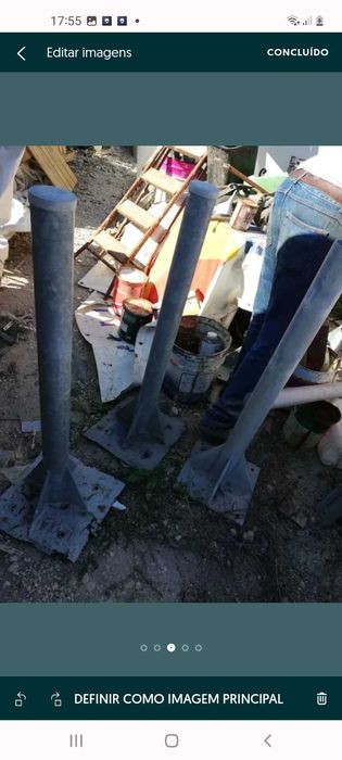 Pilares galvanizados usados