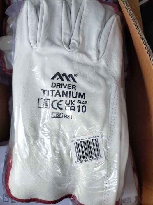 Перчатки рабочие кожаные DRIVER TITANIUM