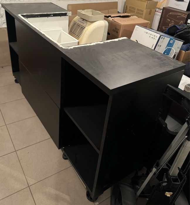 Szafka pod umywalke czarna z szufladami