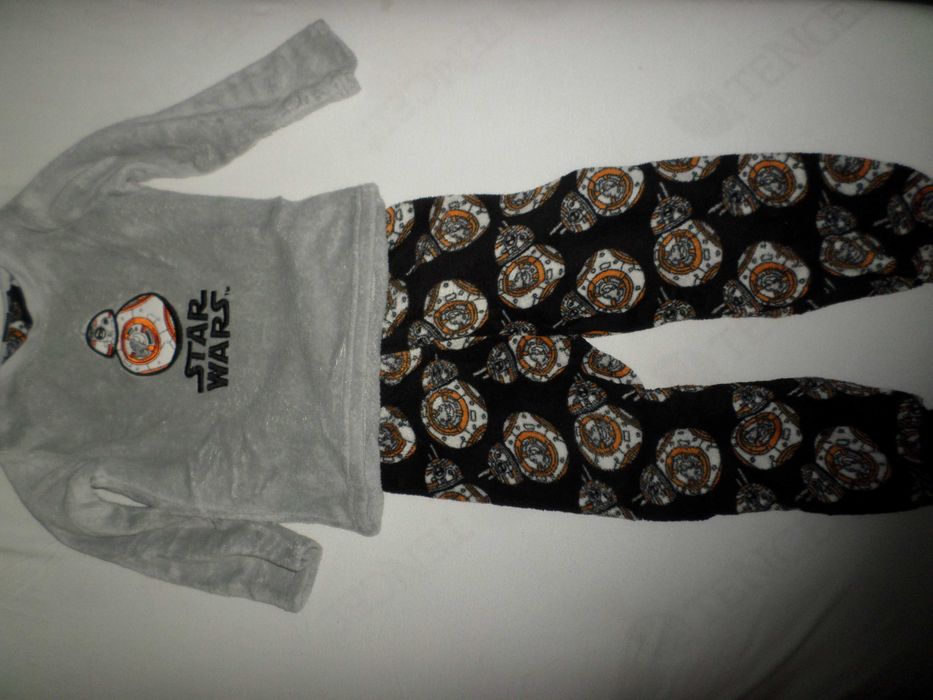 polarowy pluszowy dres srar wars piżama 110