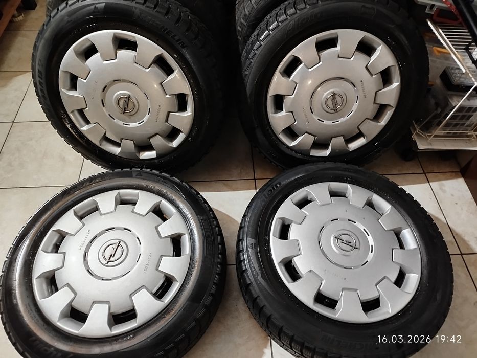 Koła (felgi kołpaki opony zimowe) OPEL: 15" 4x100 Michelin 185/65 R15