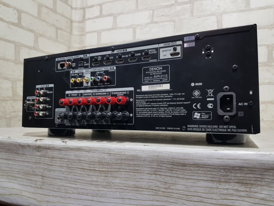 Пульт! 7.1 AV ресивер DENON AVR-2113, (+2) 125 Вт/кан.,HDMI, USB, LAN,