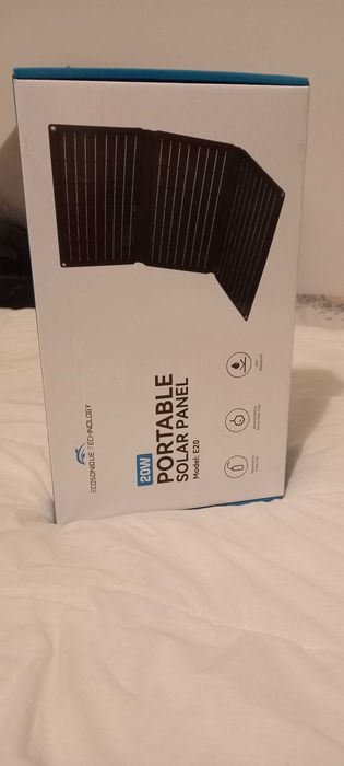 Painel solar portátil carregador 20w - Novo