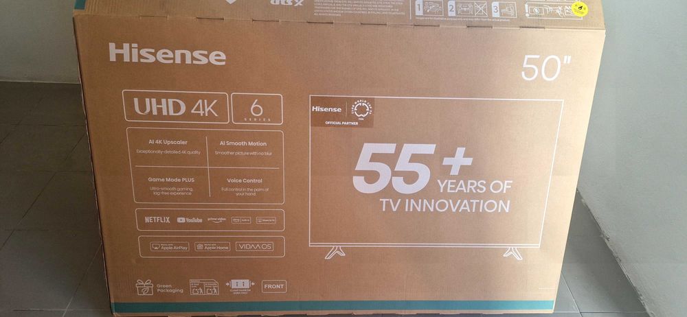 Smart TV Hisense 50" 4K UHD (Com Fatura Worten, Garantia e Caixa)