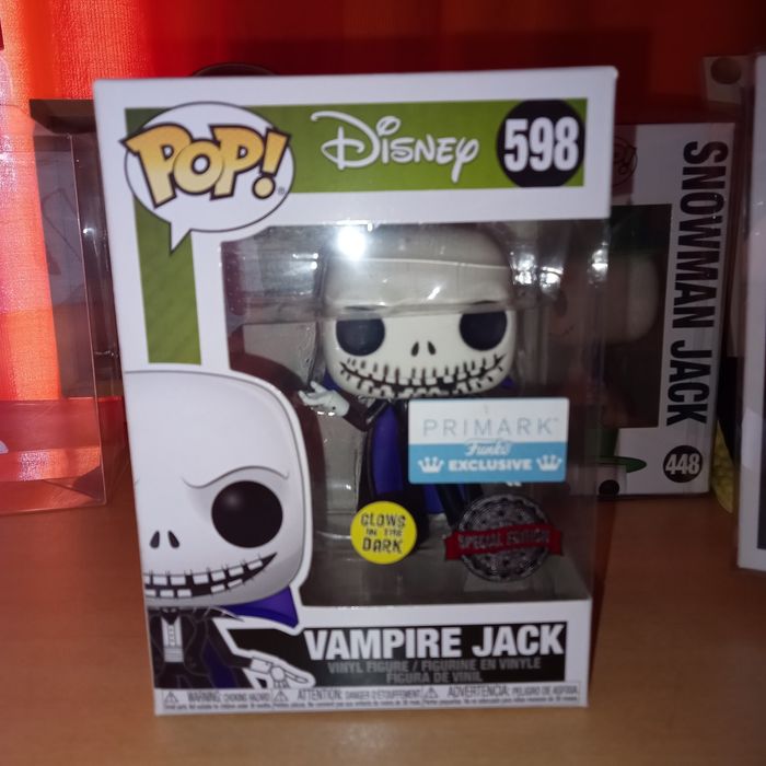 Funko Jack skellington snowman vampire glow Nightmare before christmas