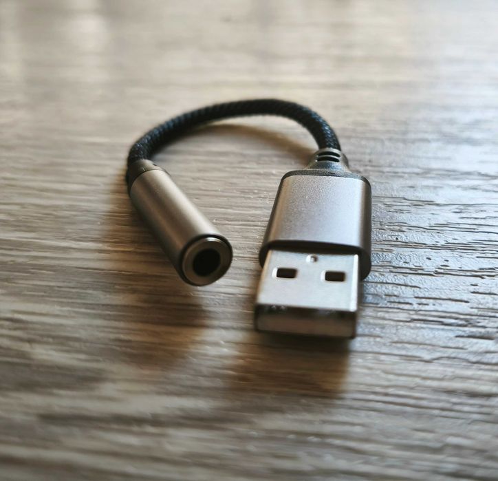 Adapter Audio z USB na Jack 3,5 mm - Karta Muzyczna USB - NOWY -