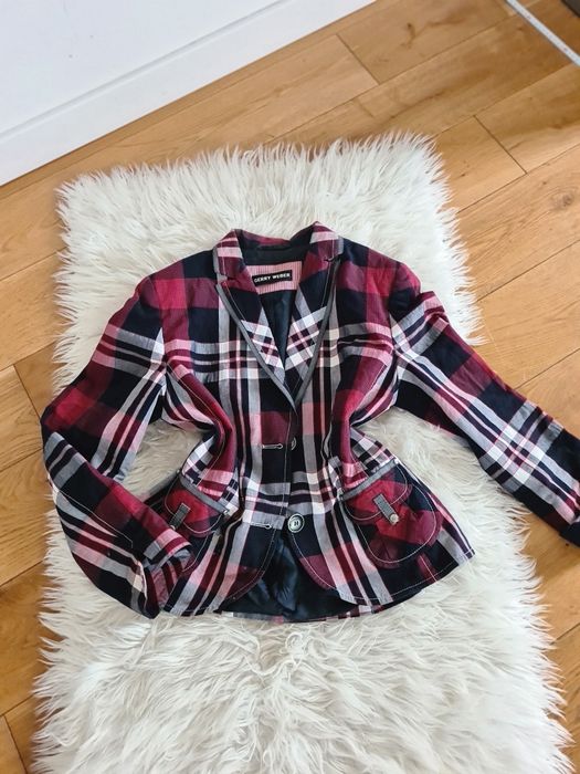 Garry Weber L 40 XL 42 żakiet marynarka w kratę na święta Wigilie