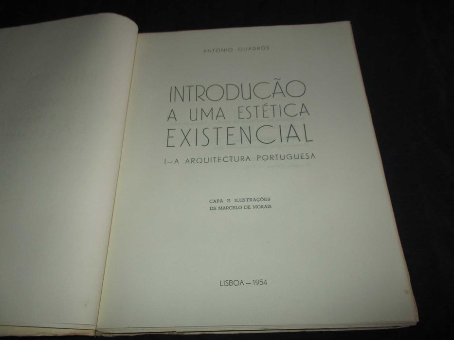 Livro Introdução a uma estética existencial António Quadros Autografad