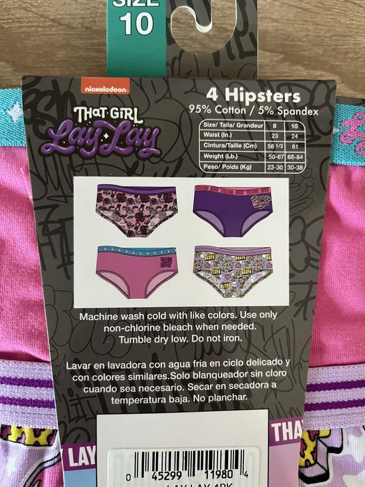 Набор трусов детских  4 штуки в упаковке для девочки