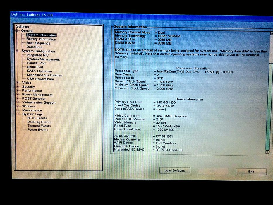 Ноутбук DELL Latitude E5500 (США)