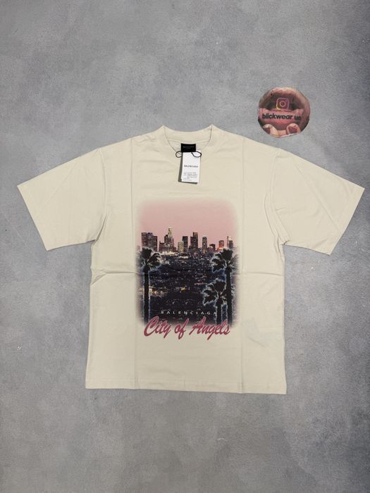 футболка Balenciaga City of angels tee white S M L