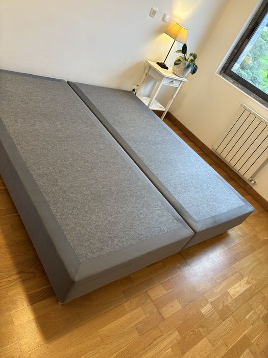 2 bases de cama, cinzento, 90x200cm da loja Decor Sofas