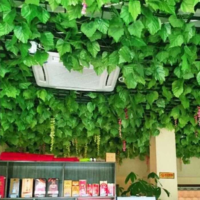 12X Sztuczny Bluszcz Na Ścianę Balkon ROŚLINA Liście Dekoracje AŻ 27M