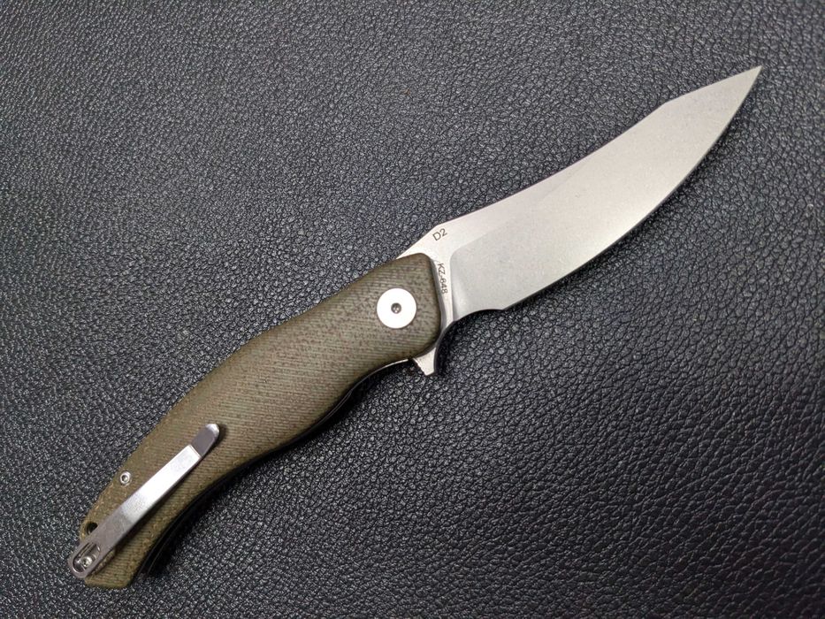 Kerzeman KZ648. Green Micarta. нож складной. складний ніж