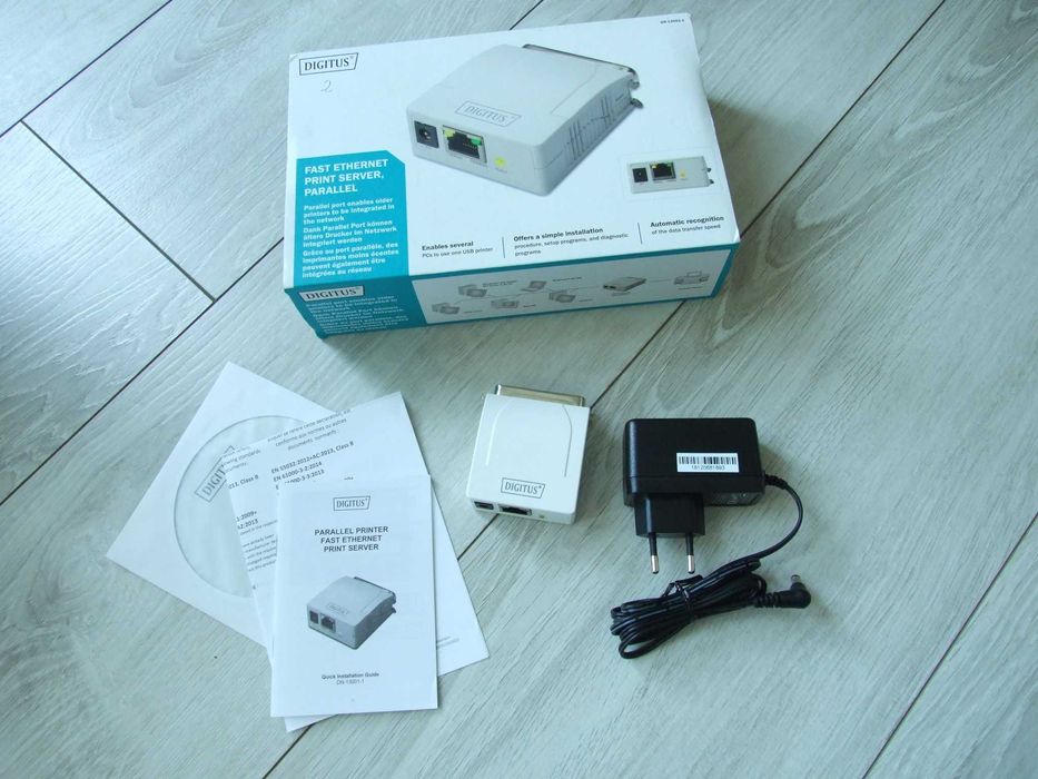 Digitus Serwer druku Fast Ethernet 1xRJ45 1xDB-36-pin LPT serwer drukarek