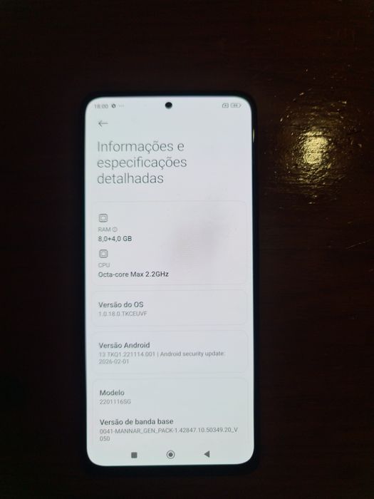 Xiaomi Redmi Note 11 Pro 5G 128GB 8GB RAM + 4GB Virtual – Preço Fixo