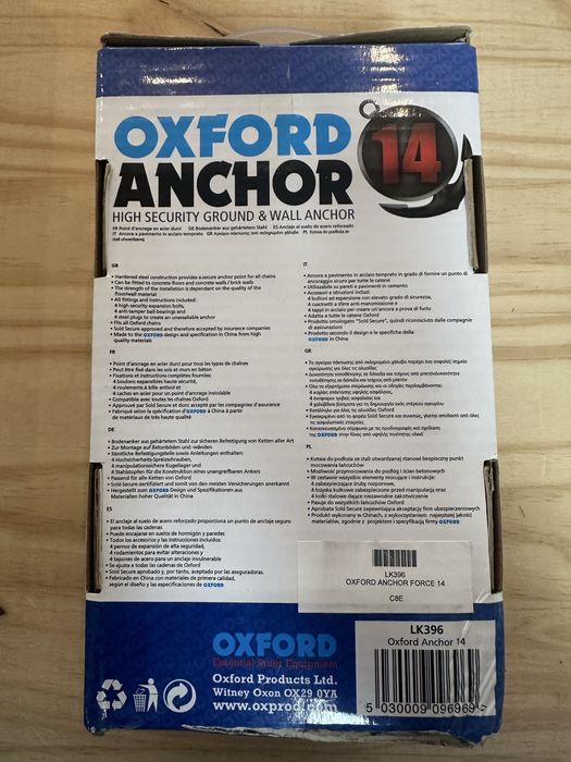 Sistema Fixacao Cadeados OXFORD ANCHOR