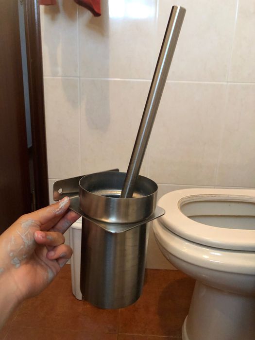 toalheiros de casa de banho, piaçaba e suporte para papel higiénico