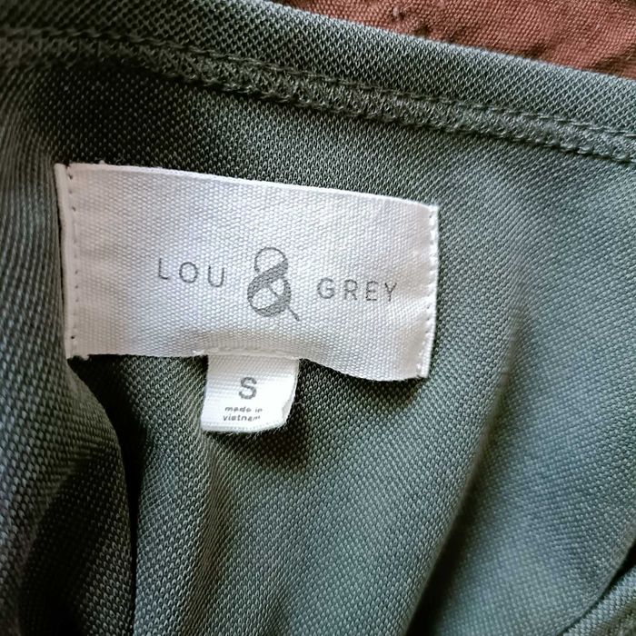 Długa sukienka rozm. S w kolorze zgniłej zieleni Lou & Grey
