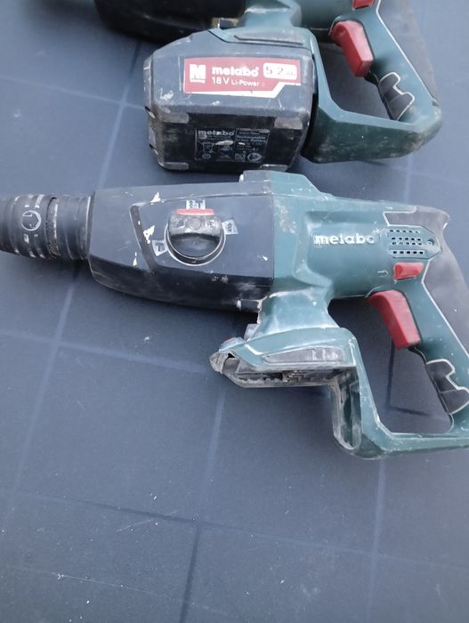Młotowiertarka Metabo kha 18 v dwie sztuki uszkodzone