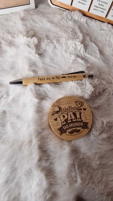 Canetas Personalizadas em Bambu - Ideal para Ofertas