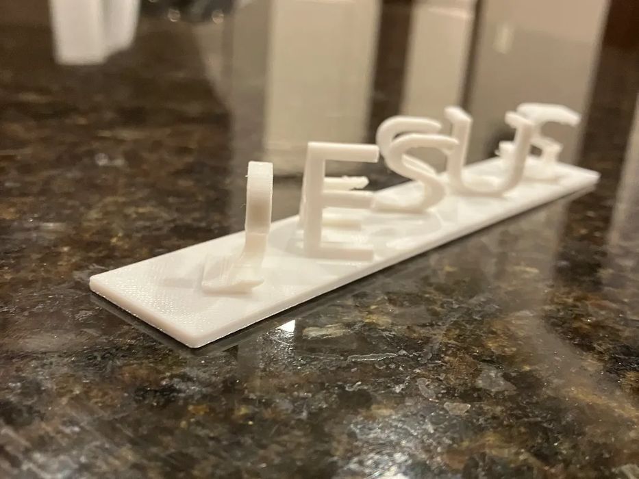 Jesus Saves Double-Text Phrase (Small Version)