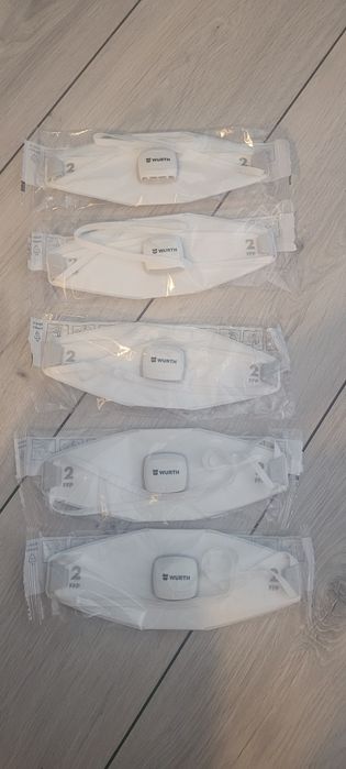 Maseczki przeciwpyłowe Wurth,5 sztuk z zaworem