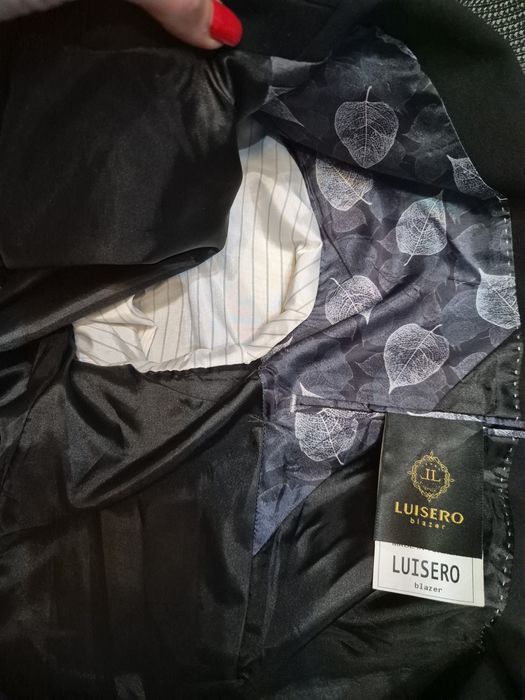 Garnitur męski l czarny