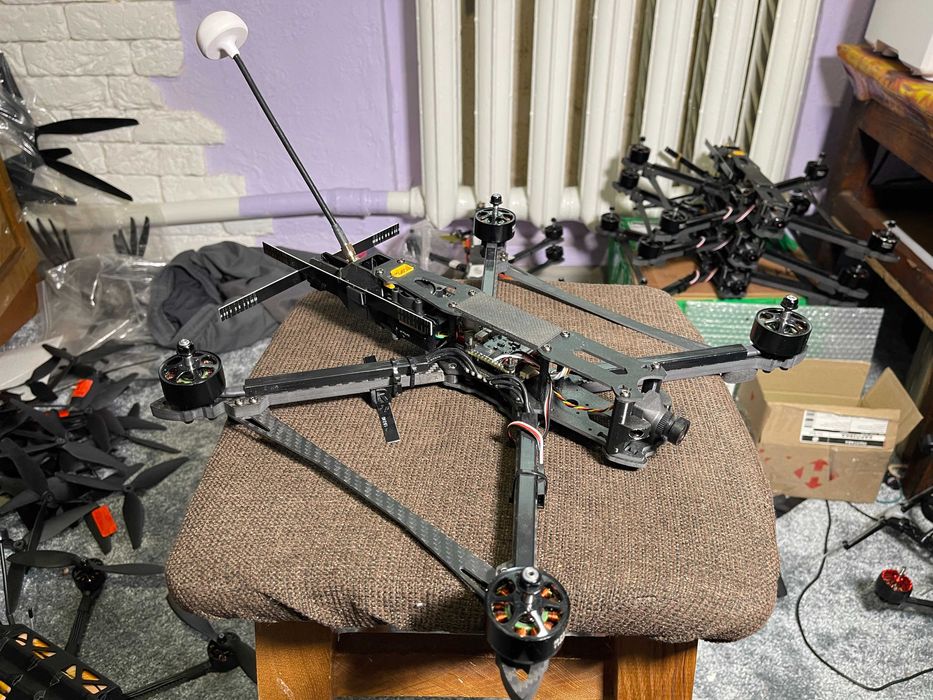 FPV дрон 10, 8, 7 дюймів. Комплект з пропами та аккумулятором