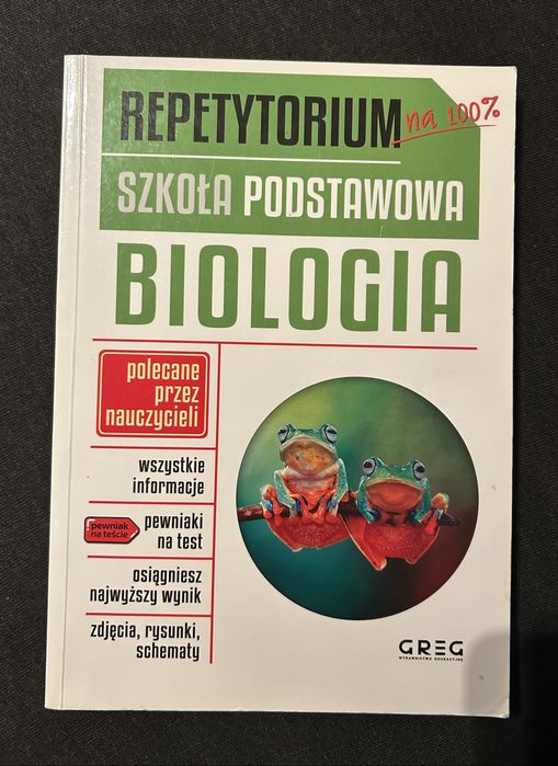 Repetytorium biologia wydawnictwo Greg