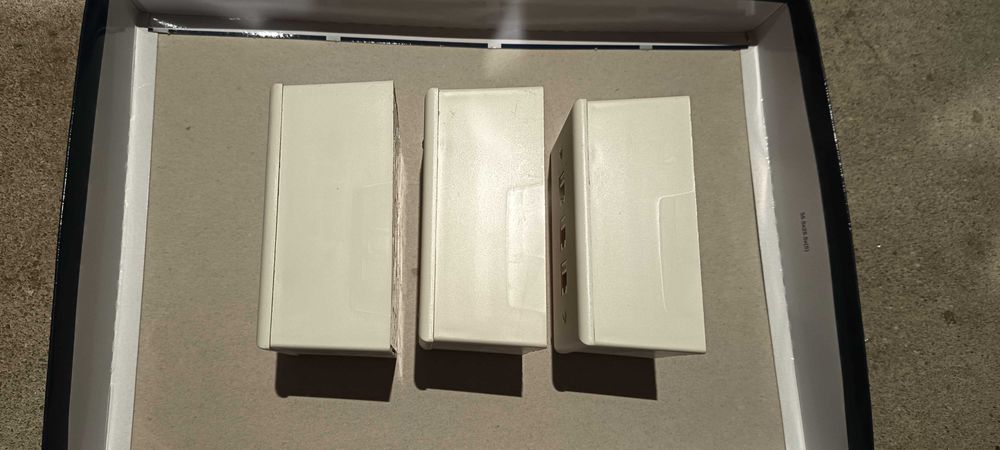 Placa parede ethernet 3portas LEVITON