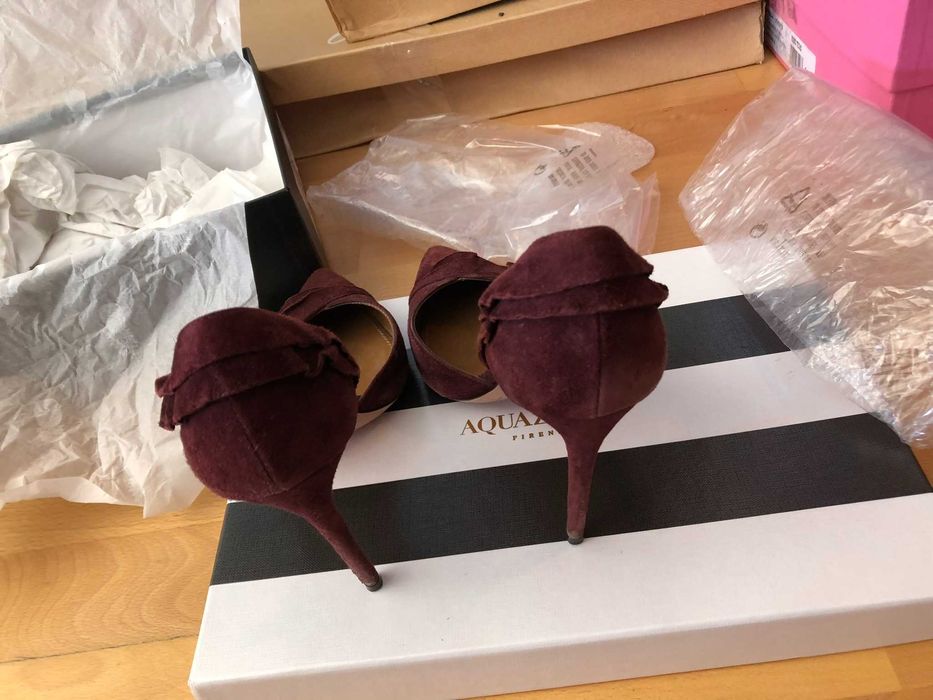 sapatos roxos 36 aquazzura como novos com salto