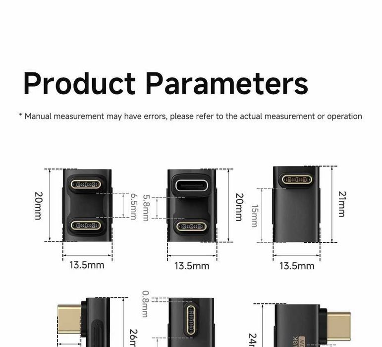 USB-C 90° переходник угловой‼️240W PD 8K60Hz‼️