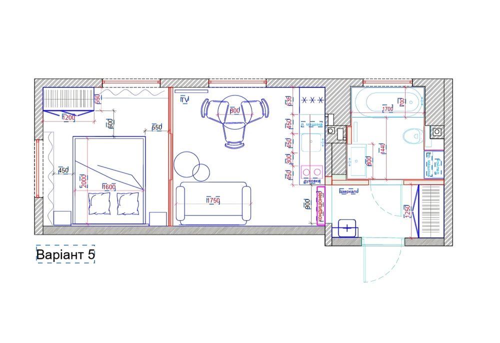 1-room apartment apartment by the address (area 30,6 m²) - Atlanta.ua - photo 17