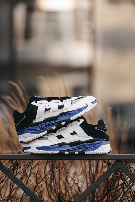 Кросівки Adidas Niteball White/Purple premium