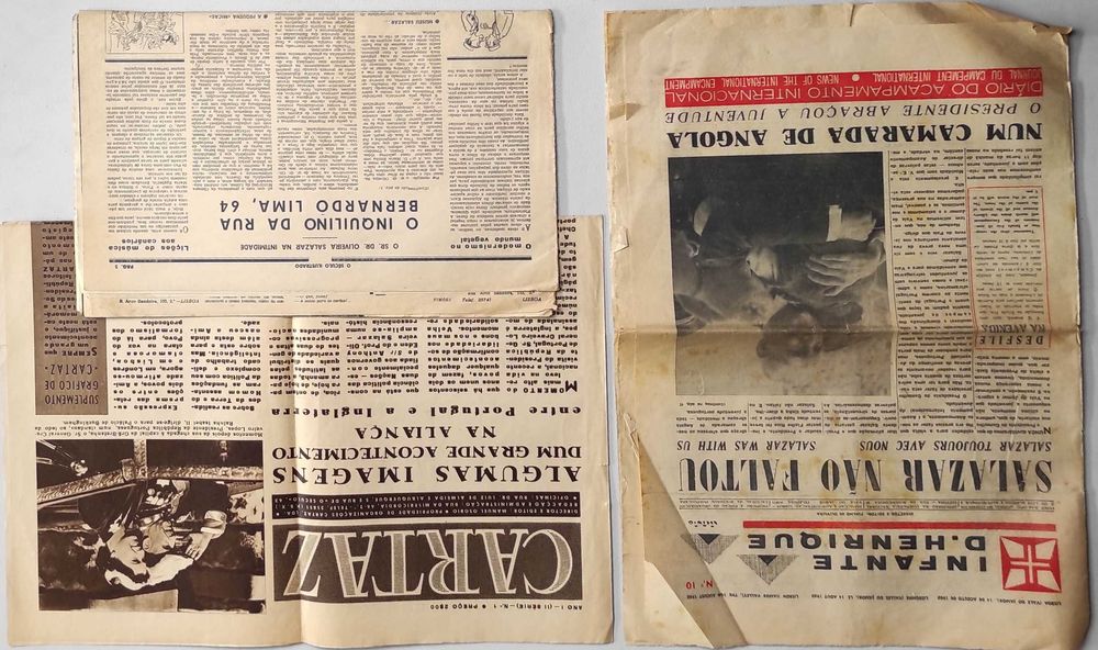 Vários Jornais Revistas e Recortes sobre Salazar (LER DESCRIÇÃO)