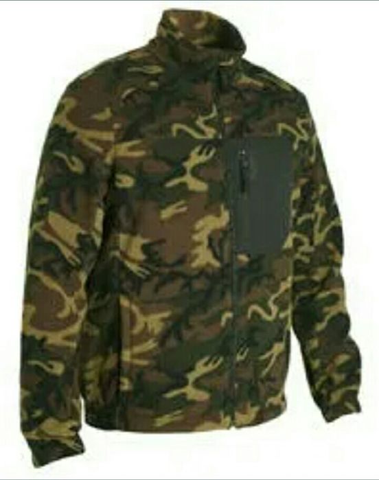 Камуфляжна флісова кофта Solognac 500 / Decathlon Франція, 2XL