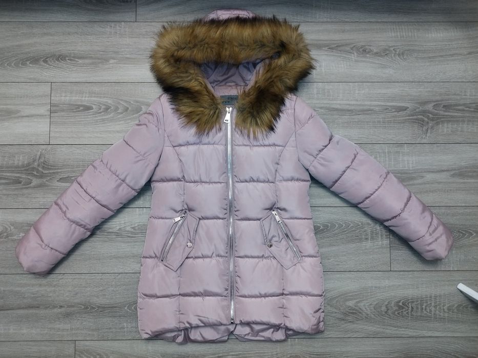 Różowa damska kurtka zimowa kaptur M L
