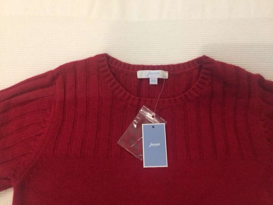 Camisola encarnada Jacadi tam 8 nova com etiqueta