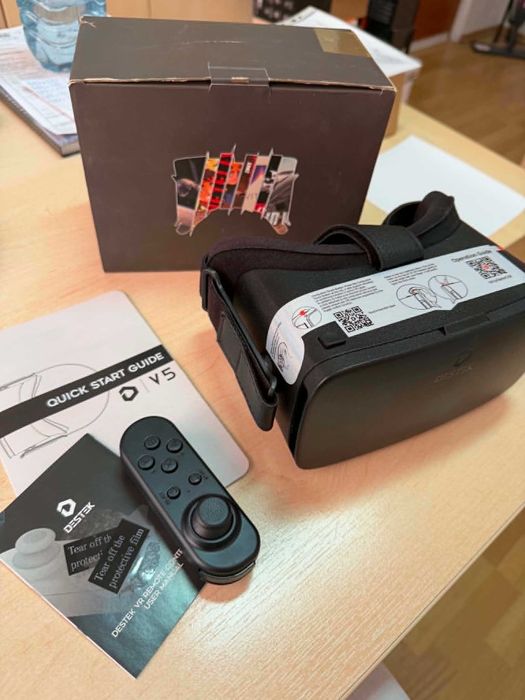 Gogle VR DESTEK V5 + pilot Bluetooth | Komplet