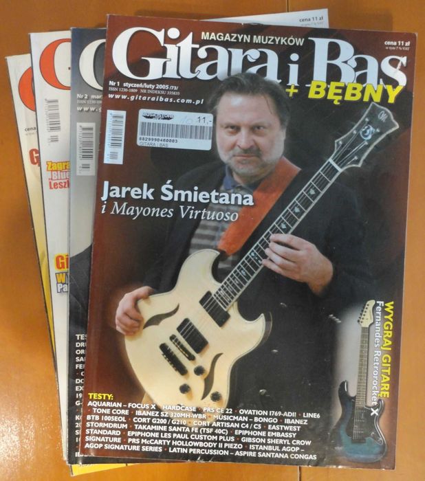 Magazyn Gitara i Bas + Bębny nr 1,2,3,4/2005