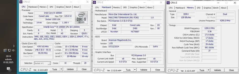 Intel Core i9 10850K Z490 TomaHawk 16GB DDR4 HyperX BQT RGB 650W 256GB