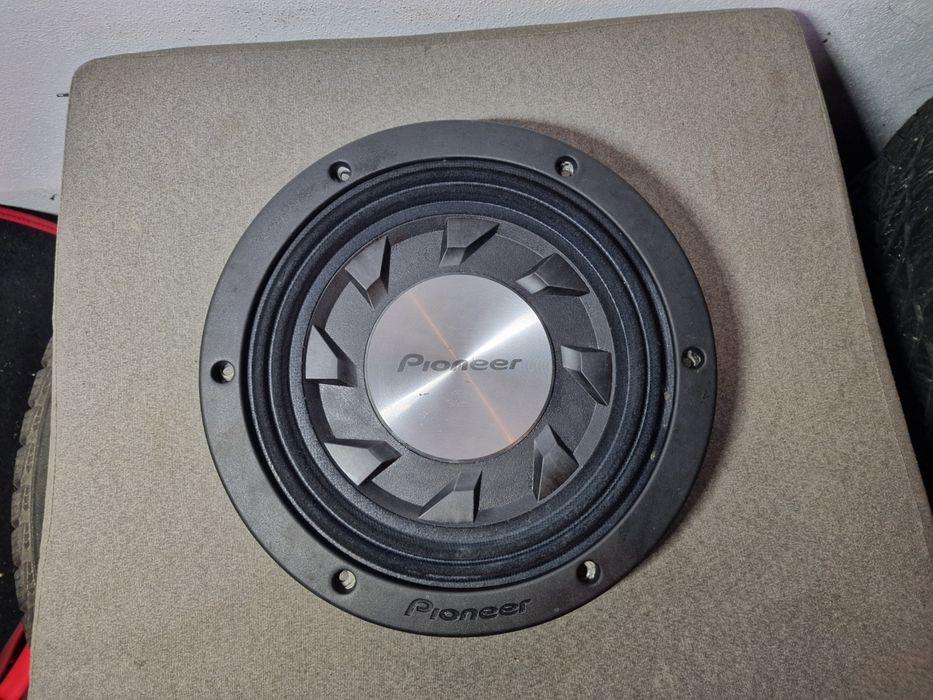 Pioneer TS-SW1041D Skrzynia basowa subwoofer tuba Głośnik 25 cm Płaski Car Audio.