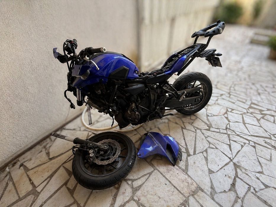 Acidentada Yamaha tracer 700