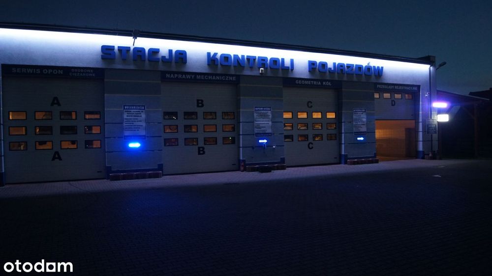 Stacja Kontroli Pojazdów Warsztat Hala Plac Mieszkania
