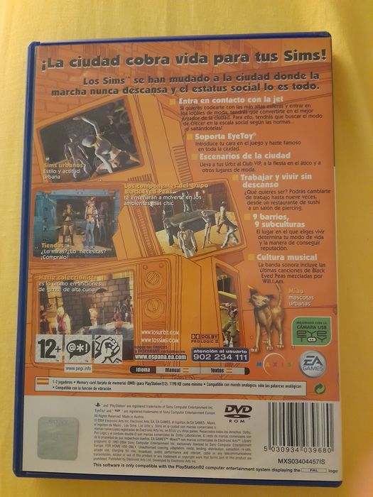 Jogo PS2 Los Urbz Sims