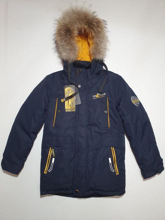 Зимова куртка дитяча для хлопчика 140-164 розмірів