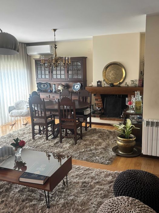 Candeeiro de teto em latão. Vintage