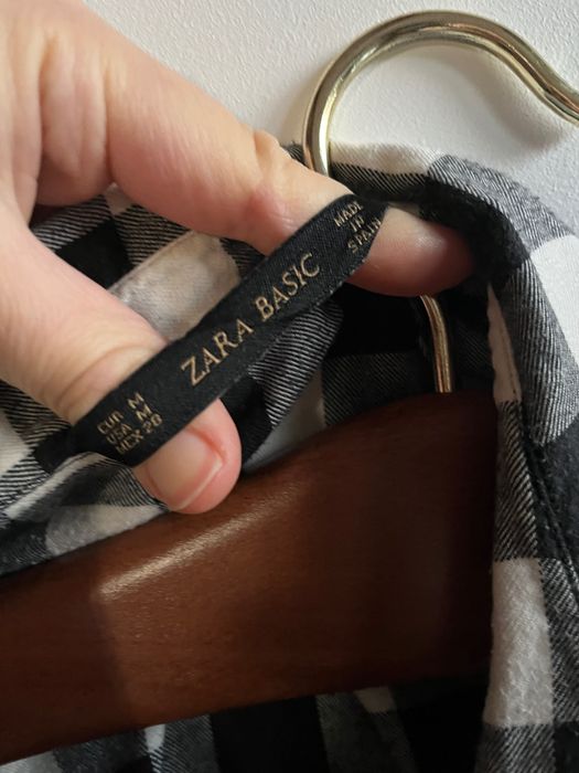 ZARA koszula w kratę basic
